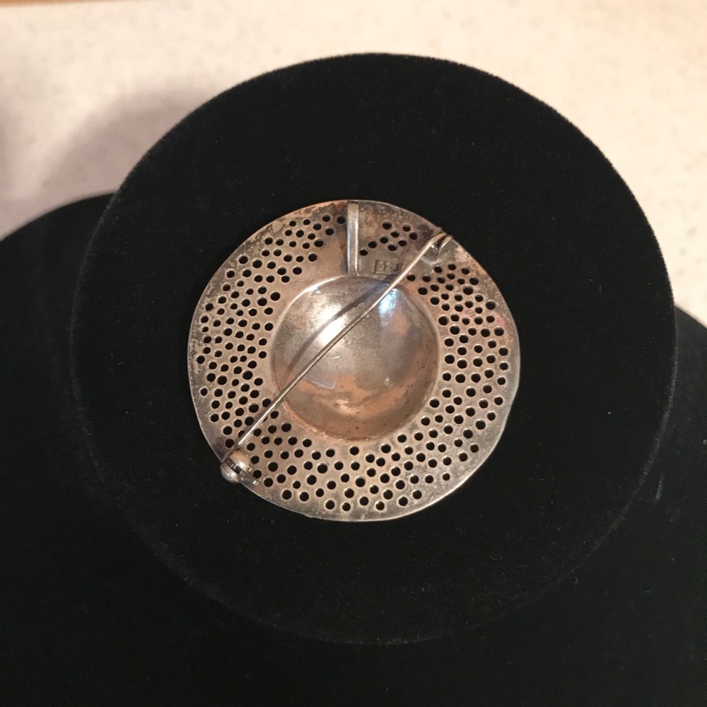 Antique Sterling Silver Hat Pin/Brooch/Pendant - Picture 2 of 5